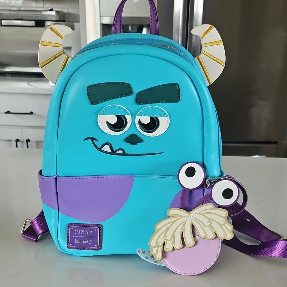 Loungefly Blue and Purple Toaster-Themed Bag